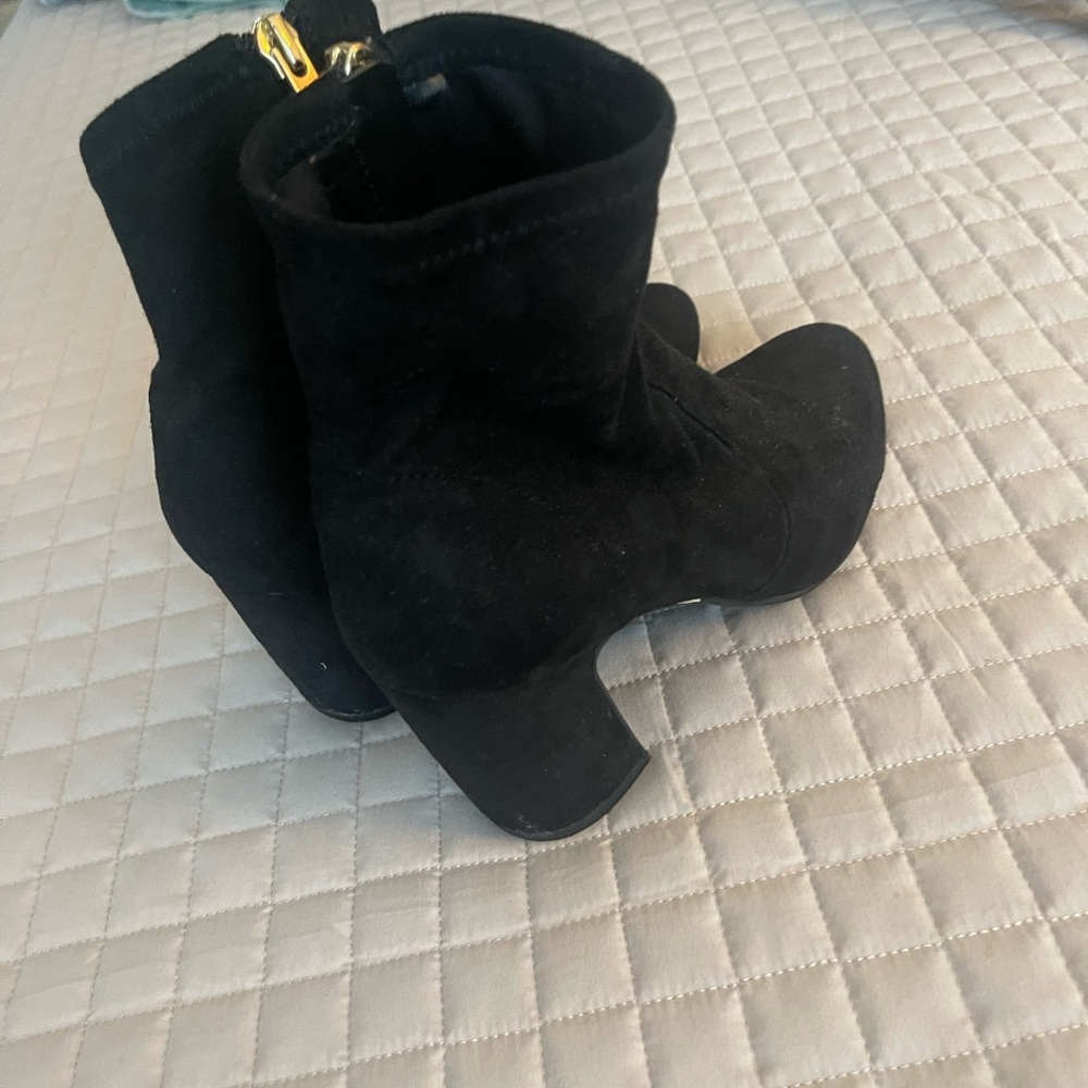 Black boots with long shaft